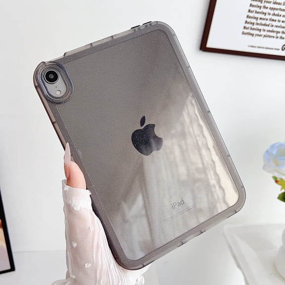 Case for iPad Mini 7th Gen 2024 8.3", Slim Lightweight Flexible Soft TPU Translucent Back Cover Military Grade Protection Tablet Case for iPad Mini 6th Gen 2021 8.3", Gray