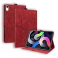 thumbnail image 1 of Case for iPad Mini 7th Gen 8.3" 2024, Multi-Angle Viewing Stand Cover with Card Slots, Heart Love Pattern PU Leather Flip Protective Tablet Case for iPad Mini 6th Gen 8.3" 2021, Red, 1 of 6