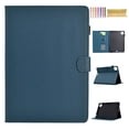 thumbnail image 1 of Case for iPad Pro 11 2024, Carbon Fiber Texture PU Leather Multi-Angle Viewing Stand Shockproof Flip Case with Card Slots Magnetic Clasp, for iPad Pro 11 2024, Darkblue, 1 of 6