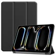 thumbnail image 1 of Case for iPad Pro 11 2024, Folio Tri-fold Stand Smart PU Leather / Hard Back Cover with Auto Wake/Sleep Magnetic Ligthweight Slim Fit Drop Protective for iPad Pro 11 2024, Black, 1 of 8