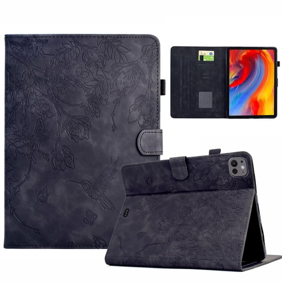 Case for iPad Pro 11 2024, PU Leather Kickstand Shockproof Flip Case with Card Slots & Pencil Slot & Magnetic Clasp Auto Sleep / Wake Function Cover for iPad Pro 11 2024, Black