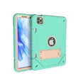 thumbnail image 1 of Case for iPad Pro 11 Inch 5th Generation 2024, Heavy Duty Military Grade Protective Shockproof Rugged Silicone PC Cover with Built-in Stand & Pencil Holder for iPad Pro 11 2024,  Mint, 1 of 5