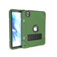 thumbnail image 1 of Case for iPad Pro 11 Inch 5th Generation 2024, Heavy Duty Military Grade Protective Shockproof Rugged Silicone PC Cover with Built-in Stand & Pencil Holder for iPad Pro 11 2024,  Greenblack, 1 of 5