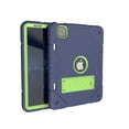 thumbnail image 1 of Case for iPad Pro 11 Inch 5th Generation 2024, Heavy Duty Military Grade Protective Shockproof Rugged Silicone PC Cover with Built-in Stand & Pencil Holder for iPad Pro 11 2024,  Bluegreen, 1 of 5