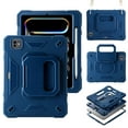 thumbnail image 1 of Case for iPad Pro 11 Inch Case 2024 5th Generation (M4), Shockproof Protective Case with Pencil Holder Heavy Duty Rugged, 360° Rotate Stand, Adjustable Hand/Shoulder Strap,Navyblue, 1 of 5