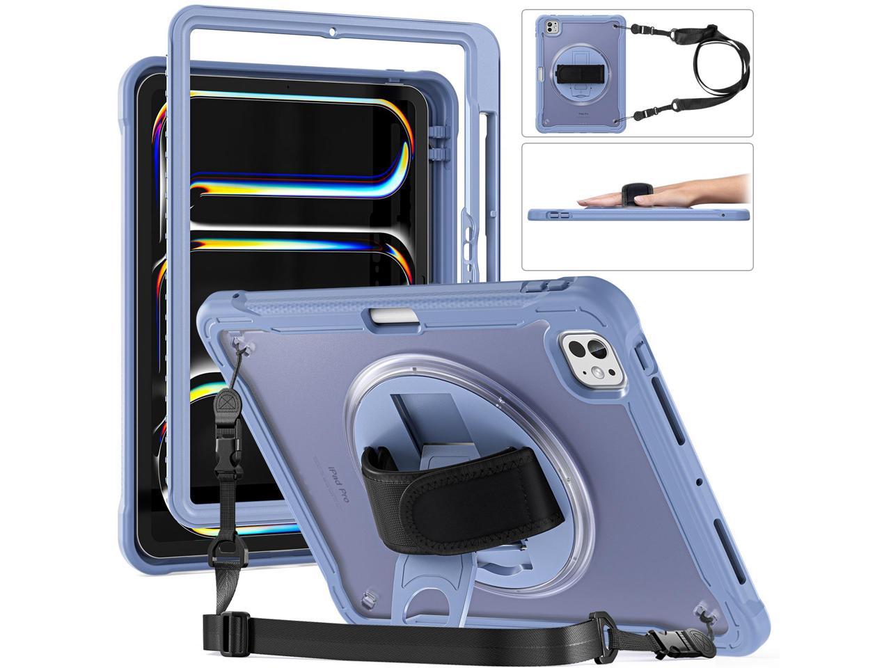 Case for iPad Pro 11 Inch M4 2024 5th Gen Heavy Duty Rugged Shockproof