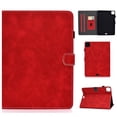 thumbnail image 1 of for Case for iPad Pro 11 Inch (M4) 2024 (5th Gen) Released,Magnetic Retro PU Leather Slim Case with Pencil Holder Card Slot Protective Smart Cover for iPad Pro 11 Inch Tablet 2024,Red, 1 of 10