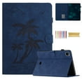 thumbnail image 1 of for Case for iPad Pro 11 Inch (M4) 2024 (5th Gen) Released,PU Leather Embossed Coconut Tree Slim Case with Pencil Holder Card Slot Protective Smart Cover for iPad Pro 11 Inch Tablet 2024,Blue, 1 of 6