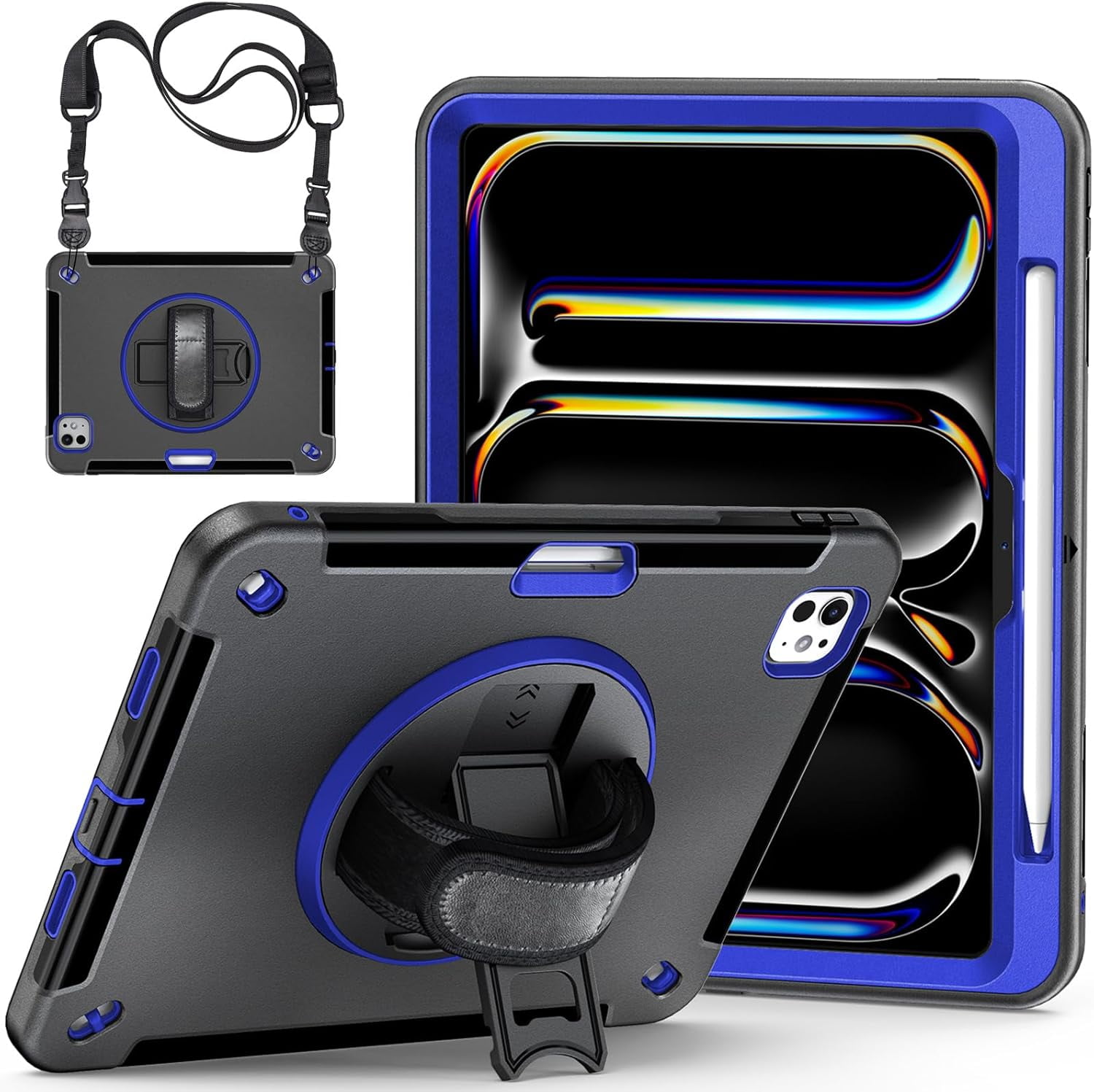 Case for iPad Pro 11inch (M4, 2024, 5th Gen), Upgraded Military Grade