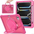 thumbnail image 1 of Case for iPad Pro 12.9"Air 6 11"13"2024 Heavy Duty Shockproof Cover iPad 10.9"10th 9 7 8th 10.2 Mini6 Kickstand Hand Strap Funda (Rose,Pro12.9 3rd Gen 2018), 1 of 7