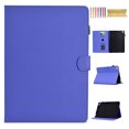 thumbnail image 1 of Case for iPad mini 1/2/3/4/5, Carbon Fiber Texture PU Leather Multi-Angle Viewing Stand Shockproof Flip Case with Card Slots Magnetic Clasp, for iPad mini 1/2/3/4/5, Purple, 1 of 6