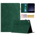 thumbnail image 1 of Case for iPad mini 1/2/3/4/5, Embossed PU Leather Cover Flip with Smart Auto Wake / Sleep Stand Function Pencil Holder and Card Slots & Footgrip for iPad mini 1/2/3/4/5 Case, Green, 1 of 5