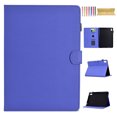 thumbnail image 1 of Case for iPad mini 7th Generation (A17 Pro) 2024 8.3" / mini 6th Gen 8.3" 2021, Carbon Fiber Texture PU Leather Multi-Angle Viewing Stand Shockproof Flip Case with Card Slots Magnetic Clasp, Purple, 1 of 6