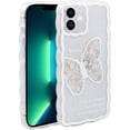 thumbnail image 1 of Case for iPhone 11, Case Cute Cartoon White Butterflies for Girls Shockproof TPU Bumper Protective Case for iPhone 11 (6.1 inch), Colorful Butterflies, 1 of 13