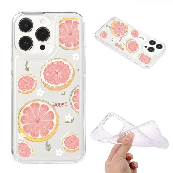 Case for iPhone 11, Fashion Cute Fruit Pattern Soft Silicone/Gel/Rubber Slim Cover, Shock Resistant Cushions Non-Yellowing All Round Protection Case for iPhone 11, Pattern-C