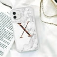 thumbnail image 1 of Case for iPhone 11, Marble Case Slim Soft Flexible TPU Marble A Z Your Own Letter Glossy Rubber Gel White Protective Cover for iPhone 11(6.1 inch) - Letter Y, 1 of 1