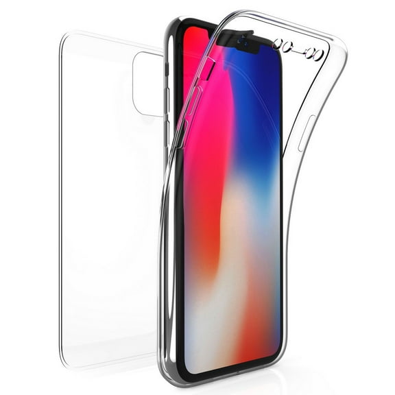 Case for iPhone 11, New 360-Degree Wrap [Full-Body Protection] Transparent TPU Slim Cover [Built-In Screen Guard] for Apple iPhone 11 (2019, 6.1" Model)