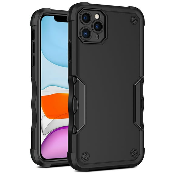 Case for iPhone 11 Pro 2019 (5.8 inch), Allytech Hybrid Hard PC Back and Soft TPU Bumper Drop Protection Anti-Slip Grip Anti-Fall Shell Protective Case for Apple iPhone 11 Pro, Black