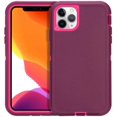 thumbnail image 1 of Case for iPhone 11 Pro Max (6.5'' Display), Rugged Durable Defender Heavy Duty 3 in 1 Shockproof Full Body Protective Cover Phone Case for Apple iPhone 11 ProMax (Wine), 1 of 14
