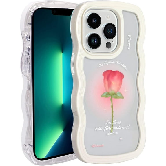 Case for iPhone 11 Pro Max (6.5 inch), TPU Bumper Case Protection Cover for Women Girls, Cute Anti-Scratch Phone Case for iPhone 11 Pro Max, Pink Halo Rose