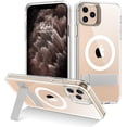 thumbnail image 1 of Case for iPhone 11 Pro Max  Case[Compatible with Magsafe], -Grade Drop Protection Metal Kickstand Cover Shockproof Phone Case for Apple iPhone 11 Pro Max 6.5", White, 1 of 9