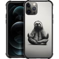 thumbnail image 1 of Case for iPhone 11 Pro Max Case, Elegant Yoga Sloth Pattern Graphic Design Girl Boy Soft Silicone Hard Acrylic Shock Protection Case for iPhone 11 Pro Max, 1 of 7