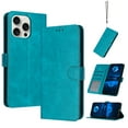 thumbnail image 1 of Case for iPhone 11 Pro Max Women Men Premium PU Leather Simple Wallet Case [Card Slots] [Kickstand] [Magnetic Closure] Shockproof Flip Cover for iPhone 11 Pro Max with Wrist Strap,Green, 1 of 12