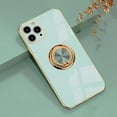 thumbnail image 1 of for Case iPhone 11 Pro Max Case for Women with Ring Holder, 360 Degree Rotation Kickstand Girly Cases Bling Glitter Plating Rose Gold Edge Slim Soft Luxury Protective Cover Cases for Girls, 1 of 17
