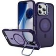 thumbnail image 1 of Case for iPhone 11 Pro,Military Grade Drop Full-Body Shockproof Protective Lens Holder Kickstand with Wireless Charging TPU+PC Phone Case for iPhone 11 Pro,5.8 Inch 2019 (Purple), 1 of 10