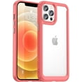 thumbnail image 1 of Case for iPhone 11 Pro Case Slim Dropproof [Defend from Drop/Scratch/Slip/Fingerprint] Clear Acrylic Hard Back Soft TPU Bumper Hybrid Phone Cover for iPhone 11 Pro-Red, 1 of 16