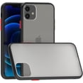 thumbnail image 1 of Case for iPhone 11 Thin Shockproof Phone Case PC Back TPU Bumper [Protect from Fingerprint/Shock/Scratch/Slip] Translucent Matte Phone Cover for iPhone 11-Black, 1 of 6