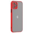 thumbnail image 1 of Case for iPhone 12 Mini Thin Shockproof Phone Case PC Back TPU Bumper [Protect from Fingerprint/Shock/Scratch/Slip] Translucent Matte Phone Cover for iPhone 12 Mini-Red, 1 of 8