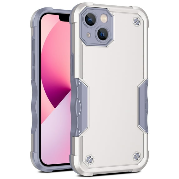 Case for iPhone 12 Pro 2020 (6.1 inch), Allytech Hybrid Hard PC Back and Soft TPU Bumper Drop Protection Anti-Slip Grip Anti-Fall Shell Protective Case for Apple iPhone 12 Pro, White