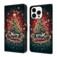 thumbnail image 1 of Case For iPhone 12 Pro Max Crystal Material Painted Pattern With Multi-Card Holder Bills Slot, PU Leather Magnetic Wallet Case,Red,For iPhone 12 Pro Max, 1 of 6
