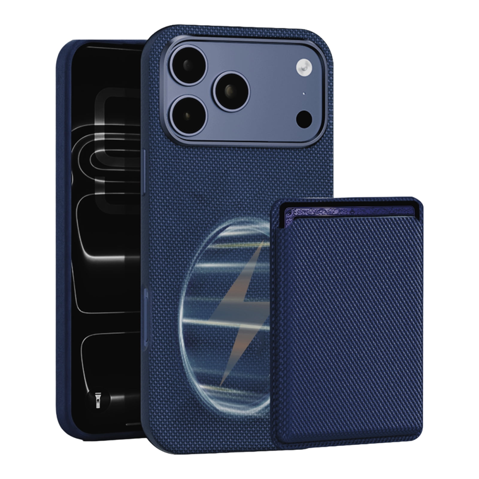 Case for iPhone 12 Pro Max, Fabric Back + PU Leather Frame Cover with ...