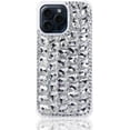 thumbnail image 1 of Case for iPhone 12,iPhone 12 Case,3D Handmade Sparkle Stunning Stones Crystal Diamond Bling Glitter Girls Women Shockproof Phone Case for iPhone 12,6.1 inch 2020 (White), 1 of 8