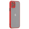 thumbnail image 1 of Case for iPhone 12 iPhone 12 Pro Thin Shockproof Phone Case PC Back TPU Bumper [Protect from Fingerprint/Shock/Scratch/Slip] Translucent Matte Phone Cover for iPhone 12/12 Pro-Red, 1 of 8