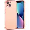 thumbnail image 1 of Case for iPhone 13 6.1" Luxury Plating Edge Case Cover Slim Lightweight Glossy Bling Phone Case Soft TPU Shockproof Bumper Case Electroplated Case,Pink, 1 of 11