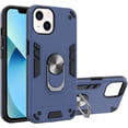 thumbnail image 1 of Case for iPhone 13 with Built-in 360° Rotating Ring Kickstand Cover, Military-Grade Drop Protection Phone Case, Back Case for iPhone 13 (6.1 inch), Blue, 1 of 5