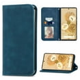 thumbnail image 1 of Case for iPhone 13, Classic Business Premium PU Leather Cover TPU Bumper with Card Holder Kickstand Magnetic Adsorption Flip Wallet Case Cover for iPhone 13, Blue, 1 of 4
