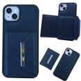 thumbnail image 1 of Case for iPhone 13 Compatible with MagSafe Magnetic 2-in-1 Detachable Wallet Case with Card Slots for Women Men, Classic PU Leather Flip Kickstand Shockproof Protective Case, Darkblue, 1 of 11