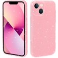 thumbnail image 1 of Case for iPhone 13 Glitter, Shiny Bling Sparkle Cover for Women, Soft TPU Slim Fit Shockproof Protective Phone Cases Compatible with iPhone 13(6.1 Inch)-Pink Glitter, 1 of 10