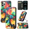 thumbnail image 1 of Case for iPhone 13 Mini, iPhone 13 Mini Wallet Case PU Leather and Hard PC RFID Blocking Slim Durable Protective Phone Case Cover For iPhone 13 Mini,Painting, 1 of 10