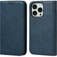 thumbnail image 1 of Case for iPhone 13 Pro 5G,iPhone 13 Pro Case,PU Leather Folio Case Wallet with [Kickstand] [Card Slots] Cover [Protective TPU Interior Case] Compatible with Apple iPhone 13 Pro 6.1",Navy Blue, 1 of 6