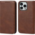 thumbnail image 1 of Case for iPhone 13 Pro 5G,iPhone 13 Pro Case,PU Leather Folio Case Wallet with [Kickstand] [Card Slots] Cover [Protective TPU Interior Case] Compatible with Apple iPhone 13 Pro 6.1-inch,Brown, 1 of 12