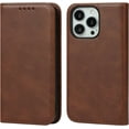 thumbnail image 1 of Case for iPhone 13 Pro 5G,iPhone 13 Pro Case,PU Leather Folio Case Wallet with [Kickstand] [Card Slots] Cover [Protective TPU Interior Case] Compatible with Apple iPhone 13 Pro 6.1-inch,Brown, 1 of 12