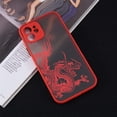 thumbnail image 1 of Case for iPhone 13 Pro 6.1 inch, Clear Fashion Animal Sculpture Dragon Cartoon Pattern Frosted PC Back 3D and Soft TPU Edge Bumper Silicone Shockproof Protective Case - Red#1, 1 of 9