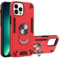 thumbnail image 1 of Case for iPhone 13 Pro with Built-in 360° Rotating Ring Kickstand Cover, Military-Grade Drop Protection Phone Case, Back Case for iPhone 13 Pro (6.1 inch), Red, 1 of 9