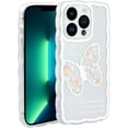 thumbnail image 1 of Case for iPhone 13 Pro, Case Cute Cartoon White Butterflies for Girls Shockproof TPU Bumper Protective Case for iPhone 13 Pro 2021 (6.1 Inch), Colorful Butterflies, 1 of 13