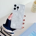 thumbnail image 1 of Case for iPhone 13 Pro Flower Design Floral Pattern Slim Cute Case for Women Girls, TPU Bumper Shockproof Scratch Resistant Non-Yellowing Protective Clear Cover for iPhone 13 Pro, Flower-D, 1 of 8